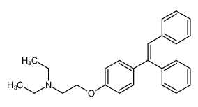 2-[4-(1,2-diphenylethenyl)phenoxy]-N,N-diethyl-ethanamine 19957-52-9