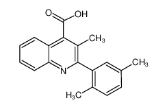 2-(2,5-dimethylphenyl)-3-methylquinoline-4-carboxylic acid 350999-29-0