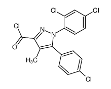 168273-05-0 5-(4-chlorophenyl)-1-(2,4-dichlorophenyl)-4-methyl-pyrazole-3-carboxylic acid chloride