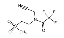 552334-87-9 N-(cyanomethyl)-2,2,2-trifluoro-N-(2-(methylsulfonyl)ethyl)acetamide