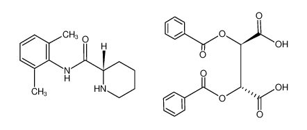 27262-39-1 (S)-dibenzoyl-2-pipecolinoxylidide-L-tartrate