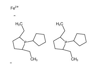 carbanide,(2R,5R)-1-cyclopentyl-2,5-diethylphospholane,iron(2+) 147762-89-8