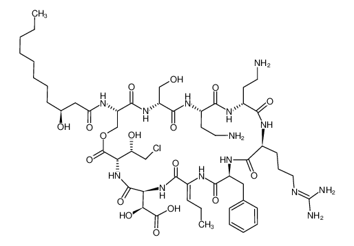 124888-22-8 structure, C53H85ClN14O17