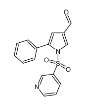 5-phenyl-1-(pyridin-3-ylsulfonyl)-1H-pyrrole-3-carbaldehyde 881676-90-0