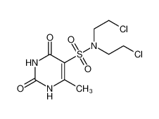6-methyl-2,4-dioxo-1,2,3,4-tetrahydro-pyrimidine-5-sulfonic acid bis-(2-chloro-ethyl)-amide