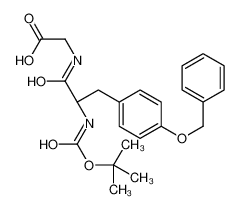 2-[[(2S)-2-[(2-methylpropan-2-yl)oxycarbonylamino]-3-(4-phenylmethoxyphenyl)propanoyl]amino]acetic acid 41296-45-1