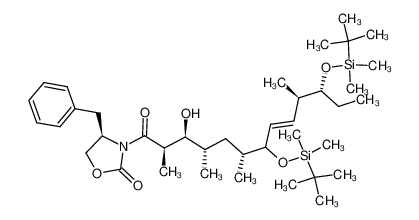 861676-06-4 R-3-((2R,3S,4S,6R,7R/S,8E,10R,11R)-7,11-bis(tert-butyldimetylsilyloxy)-3-hydroxy-2,4,6,10-tetramethyltridec-8-enoyl)-4-benzyloxazolidin-2-one