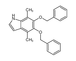 4,7-dimethyl-5,6-bis(phenylmethoxy)-1H-indole 97073-53-5