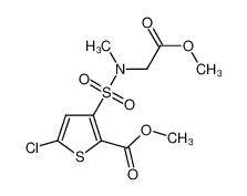 5-Chloro-3-[N-(methoxy-carbonyl-methyl)sulfamoyl]-2-thiophene carboxylic acid methyl ester 70374-38-8