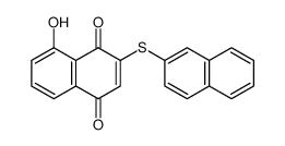 8-hydroxy-2-naphthalen-2-ylsulfanylnaphthalene-1,4-dione 67304-50-1