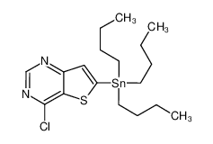 875339-90-5 tributyl-(4-chlorothieno[3,2-d]pyrimidin-6-yl)stannane