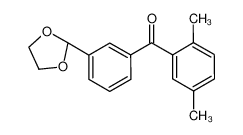 (2,5-dimethylphenyl)-[3-(1,3-dioxolan-2-yl)phenyl]methanone 898779-36-7