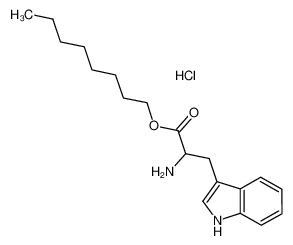 octyl 2-amino-3-(1H-indol-3-yl)propanoate,hydrochloride 6278-90-6