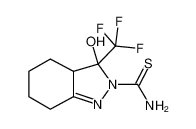 3,3a,4,5,6,7-六氢-3-羟基-2-硫代羰基-3-三氟甲基-2H-吲唑