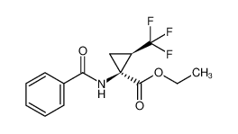 ethyl (1S,2R)-1-benzamido-2-(trifluoromethyl)cyclopropane-1-carboxylate 1068146-77-9