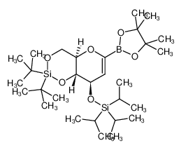 842132-50-7 spectrum, (1,5-anhydro-2-deoxy-4,6-O-bis(tert-butylsilylidene)-3-O-triisopropylsilyl-D-arabino-hex-1-enitol)boronic acid pinacol ester