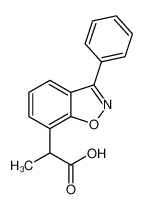 2-(3-phenyl-1,2-benzoxazol-7-yl)propanoic acid 71825-18-8