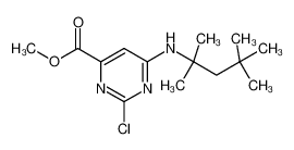 methyl 2-chloro-6-[(1,1,3,3-tetramethylbutyl)amino]-4-pyrimidinecarboxylate 1365838-64-7