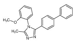 3-(4-Biphenylyl)-4-(2-methoxyphenyl)-5-methyl-4H-1,2,4-triazole 258878-21-6