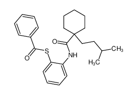 S-[2-(1-isopentylcyclohexanecarbonylamino)phenyl]thiobenzoate 211513-55-2