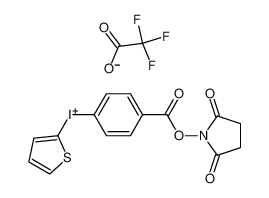 1196658-43-1 spectrum, (4-((2,5-Dioxopyrrolidin-1-yloxy)carbonyl)phenyl)(thiophen-2-yl)iodonium trifluoroacetate