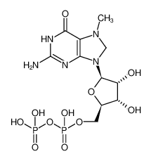 7-methyl-7,8-dihydroguanosine-5'-diphosphate 104809-16-7