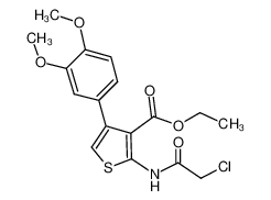 ethyl 2-[(2-chloroacetyl)amino]-4-(3,4-dimethoxyphenyl)thiophene-3-carboxylate 304863-82-9