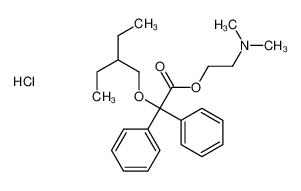 2-(dimethylamino)ethyl 2-(2-ethylbutoxy)-2,2-diphenylacetate,hydrochloride 3321-06-0