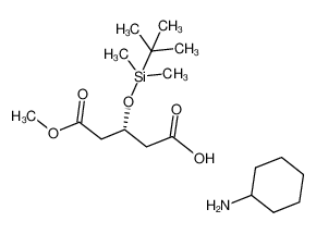 1350364-00-9 spectrum, hydrogen (3R)-1-methyl 3-[(tert-butyldimethylsilyl)-oxy]pentanedioate cyclohexylamine salt