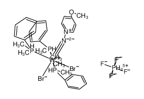 225245-35-2 structure, C30H43Br2F6N2OP4W