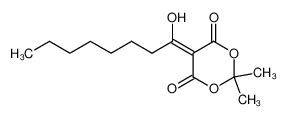 66696-81-9 spectrum, 5-(1-hydroxyoctylidene)-2,2-dimethyl-1,3-dioxane-4,6-dione