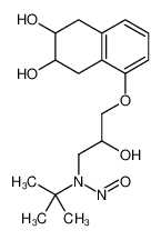 N-tert-butyl-N-[3-[(6,7-dihydroxy-5,6,7,8-tetrahydronaphthalen-1-yl)oxy]-2-hydroxypropyl]nitrous amide 134720-06-2