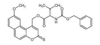 1395394-06-5 N-(benzyloxycarbonyl)-L-valine (9-methoxy-3-thioxo-3H-benzo[f]benzopyran-1-yl)methyl ester