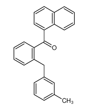 [2-[(3-methylphenyl)methyl]phenyl]-naphthalen-1-ylmethanone 7424-66-0