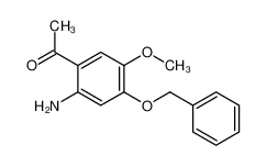 1-(2-amino-5-methoxy-4-phenylmethoxyphenyl)ethanone 75665-73-5