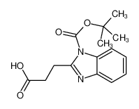 3-[1-[(2-methylpropan-2-yl)oxycarbonyl]benzimidazol-2-yl]propanoic acid 953061-74-0