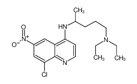 4-N-(8-chloro-6-nitroquinolin-4-yl)-1-N,1-N-diethylpentane-1,4-diamine 78703-80-7