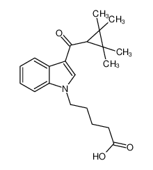 5-{3-[(2,2,3,3-Tetramethylcyclopropyl)carbonyl]-1H-indol-1-yl}pen tanoic acid 1451369-33-7