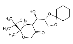 296271-03-9 (-)-(2R,4S)-2-(tert-butyl)-4-[(2S)-(2R)-1,4-dioxaspiro[4.5]dec-2-yl(hydroxy)methyl]-2-methyl-1,3-dioxan-5-one