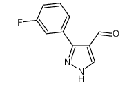 5-(3-fluorophenyl)-1H-pyrazole-4-carbaldehyde 161398-15-8