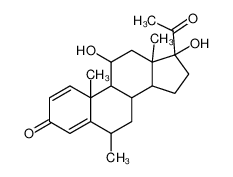 11beta,17alpha-二羟基-6alpha-甲基孕甾-1,4-二烯-3,20-酮