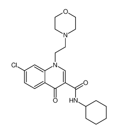 3-Quinolinecarboxamide, 7-chloro-N-cyclohexyl-1,4-dihydro-1-[2-(4-morpholinyl)ethyl]-4-oxo- 913534-05-1