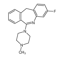 3-fluoro-6-(4-methylpiperazin-1-yl)-11H-benzo[c][1]benzazepine 67121-76-0