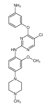 4-(3-aminophenoxy)-5-chloro-N-(2-methoxy-4-(4-methylpiperazin-1-yl)phenyl)pyrimidin-2-amine