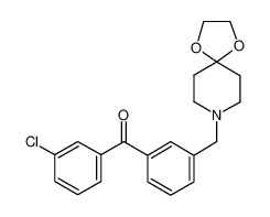 (3-chlorophenyl)-[3-(1,4-dioxa-8-azaspiro[4.5]decan-8-ylmethyl)phenyl]methanone 898761-73-4