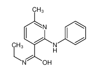 2-anilino-N-ethyl-6-methylpyridine-3-carboxamide 78593-73-4