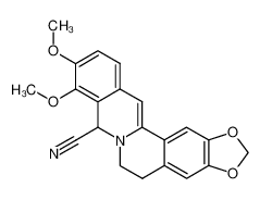 113975-46-5 spectrum, (+/-)-8-cyano-13,14-dehydrocanadine