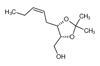 105499-53-4 spectrum, ((4R,5S)-2,2-dimethyl-5-((Z)-pent-2-en-1-yl)-1,3-dioxolan-4-yl)methanol