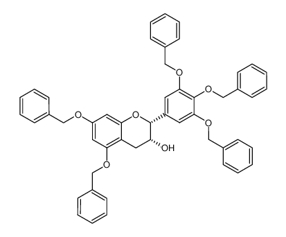 332386-74-0 spectrum, (-)-(2R,3R)-cis-5,7-bis(benzyloxy)-2-[3,4,5-tris(benzyloxy)phenyl]chroman-3-ol