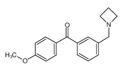 [3-(azetidin-1-ylmethyl)phenyl]-(4-methoxyphenyl)methanone 898771-34-1